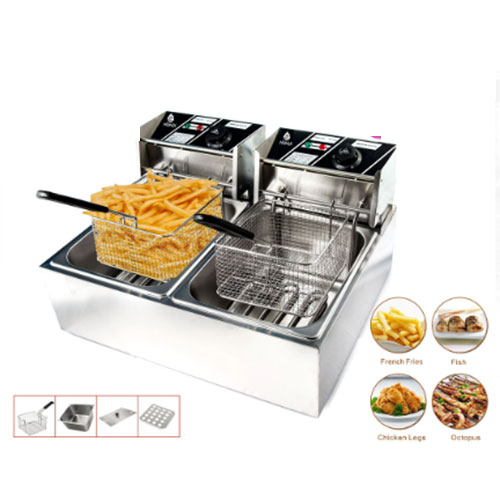 Nunix 6+6litres Double Deep Fryer