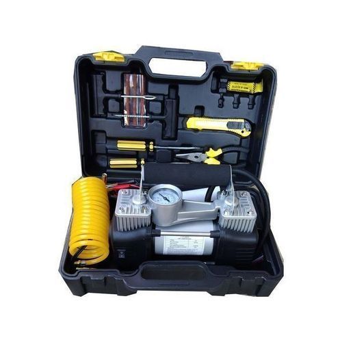 Double Cylinder Car Air Compressor, Tire Pump Auto Inflator,Tire Repair Kits