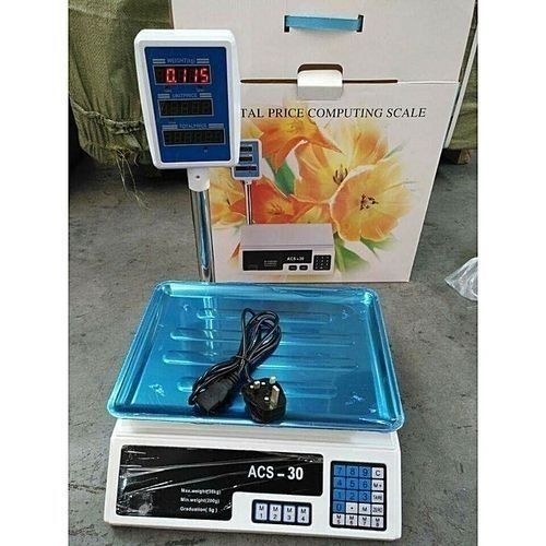 ACS Commercial 30kg Electronic Price Computing Digital Weighing Scale