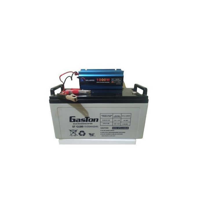 Solar Battery 200AH + Power Inverter +charge Controller(energy Saver)
