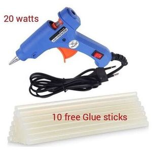 Hot Melt Glue Gun + 10 Free Glue Sticks 20W High Qulaity Professional Glue Gun Tools