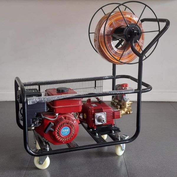 AC840PS Aico Japan trolley sprayer 8hp engine WITH HOSE REEL